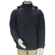 Männer Custom Fitness Style Stehkragen mit Kapuze Winterjacke